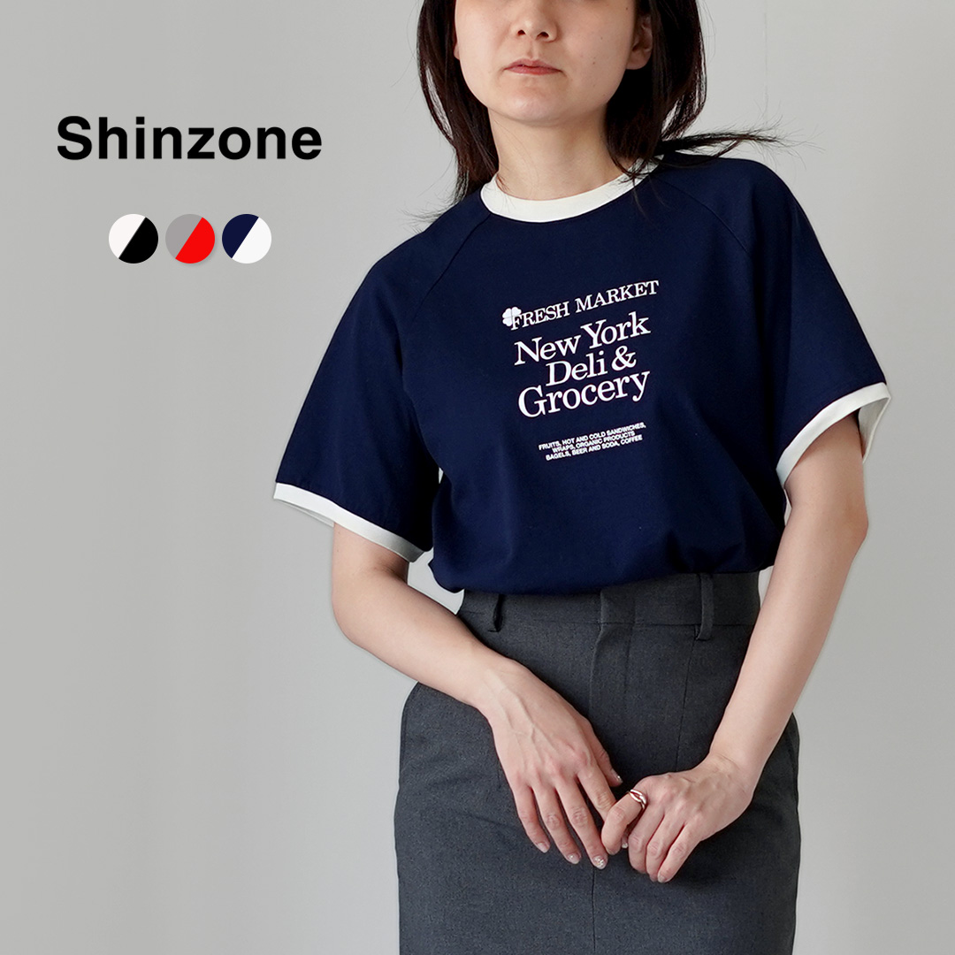 Shinzone（シンゾーン） フレッシュマーケット リンガー Tシャツ