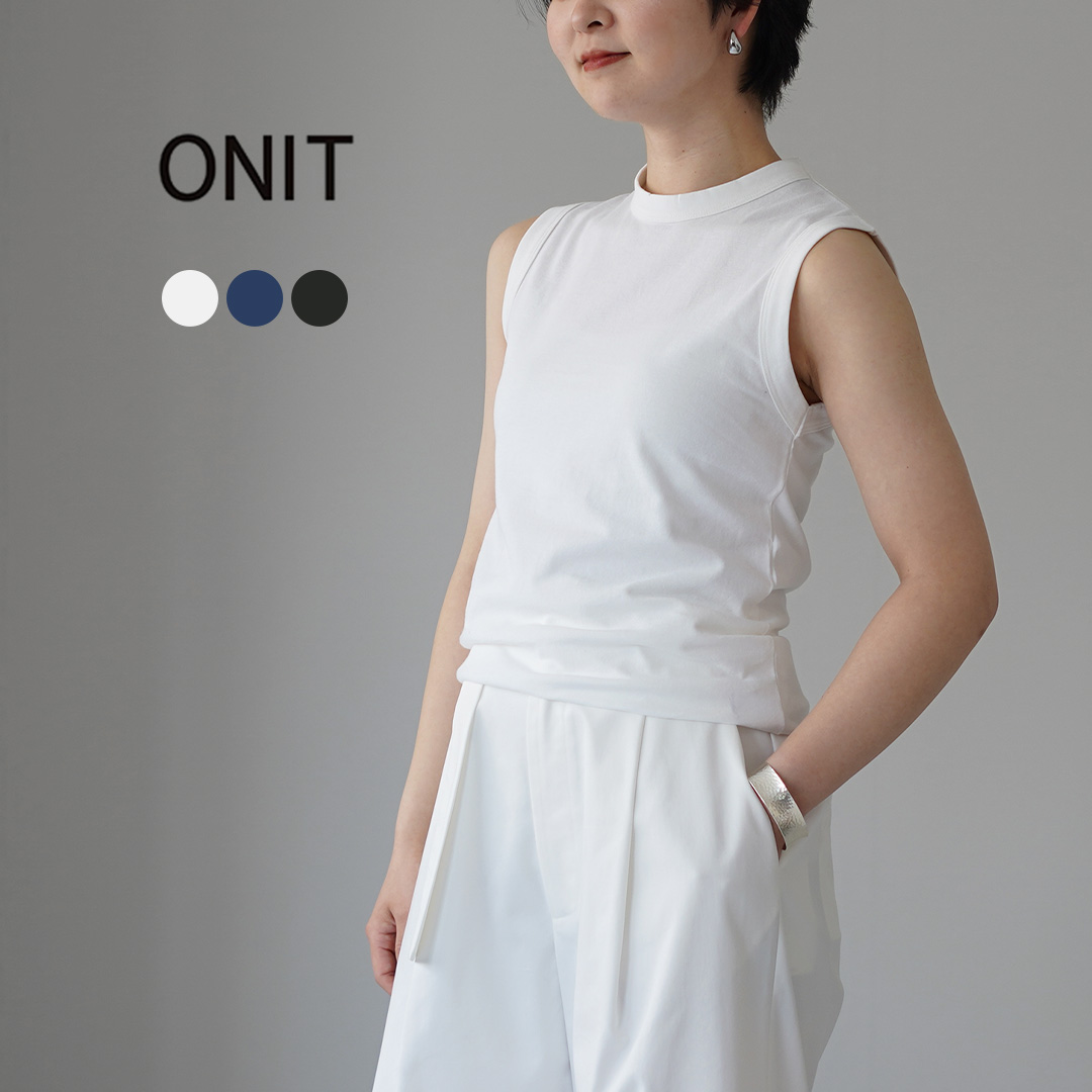 ONIT（オニット） アメリカン ドライコットン クルータンクトップ 日本製 / レディース Tシャツ ノースリーブ