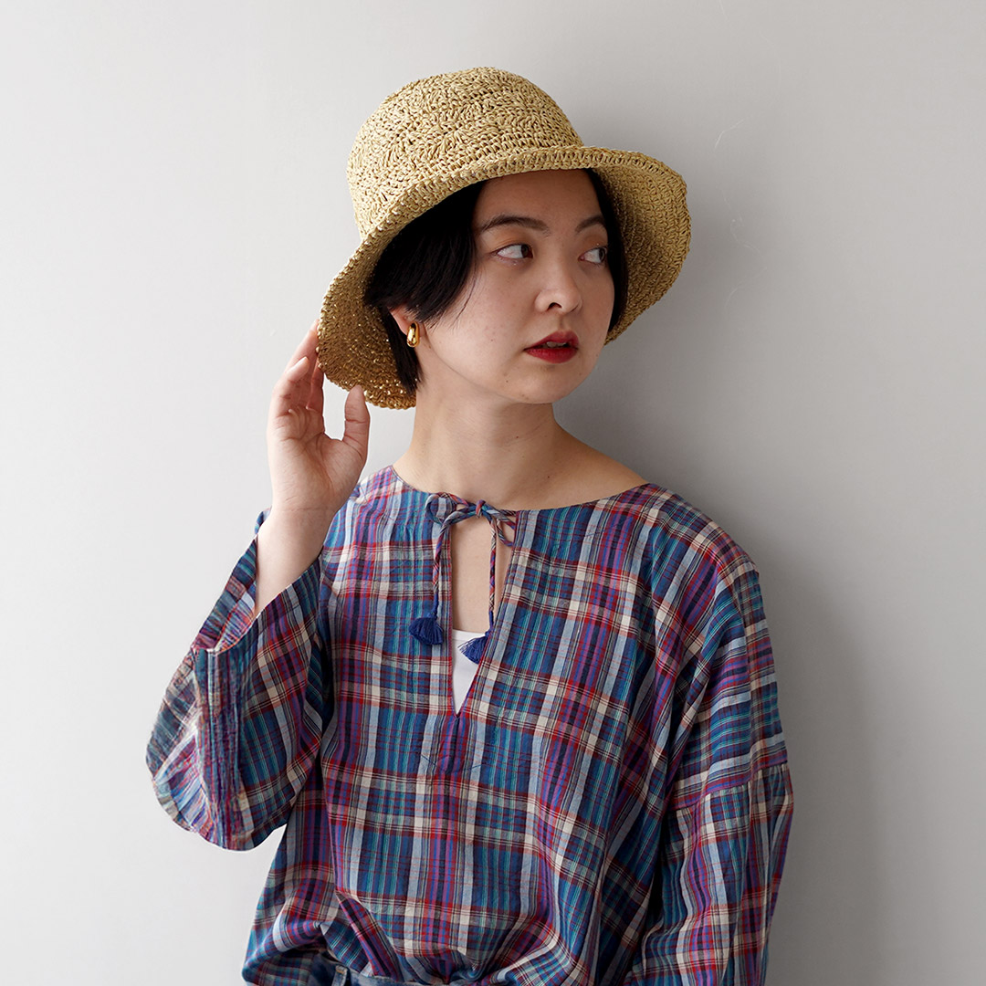 Odds（オッズ） ペーパー 柄ハット 麦わら帽子 ストローハット