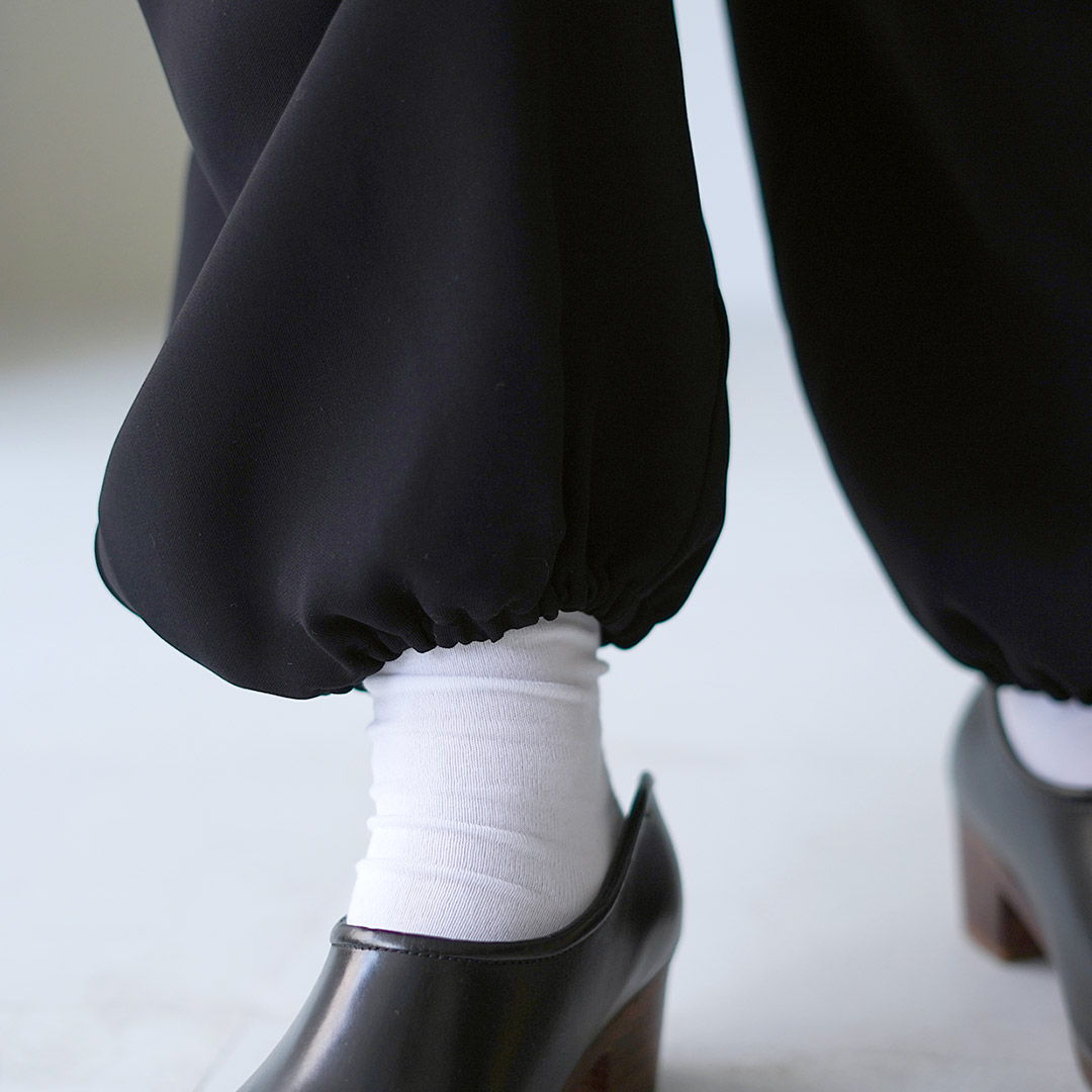 mizuiroind（ミズイロインド） ドローストリング ヘムパンツ