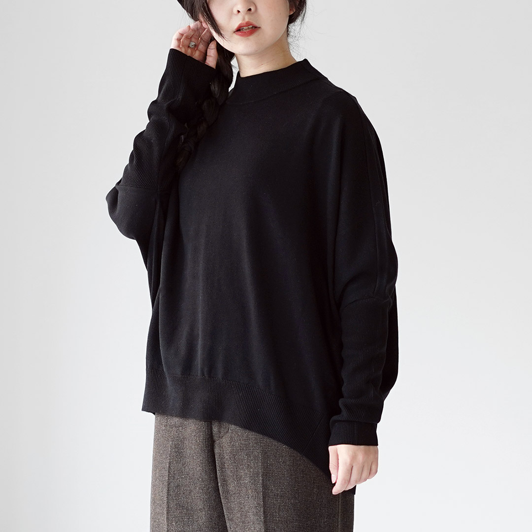 mizuiroind（ミズイロインド） コクーン リブスリーブ プルオーバー