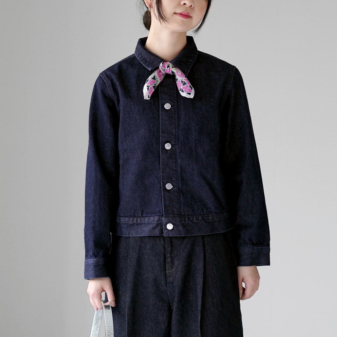 mizuiroind（ミズイロインド） コンパクト デニム ジャケット