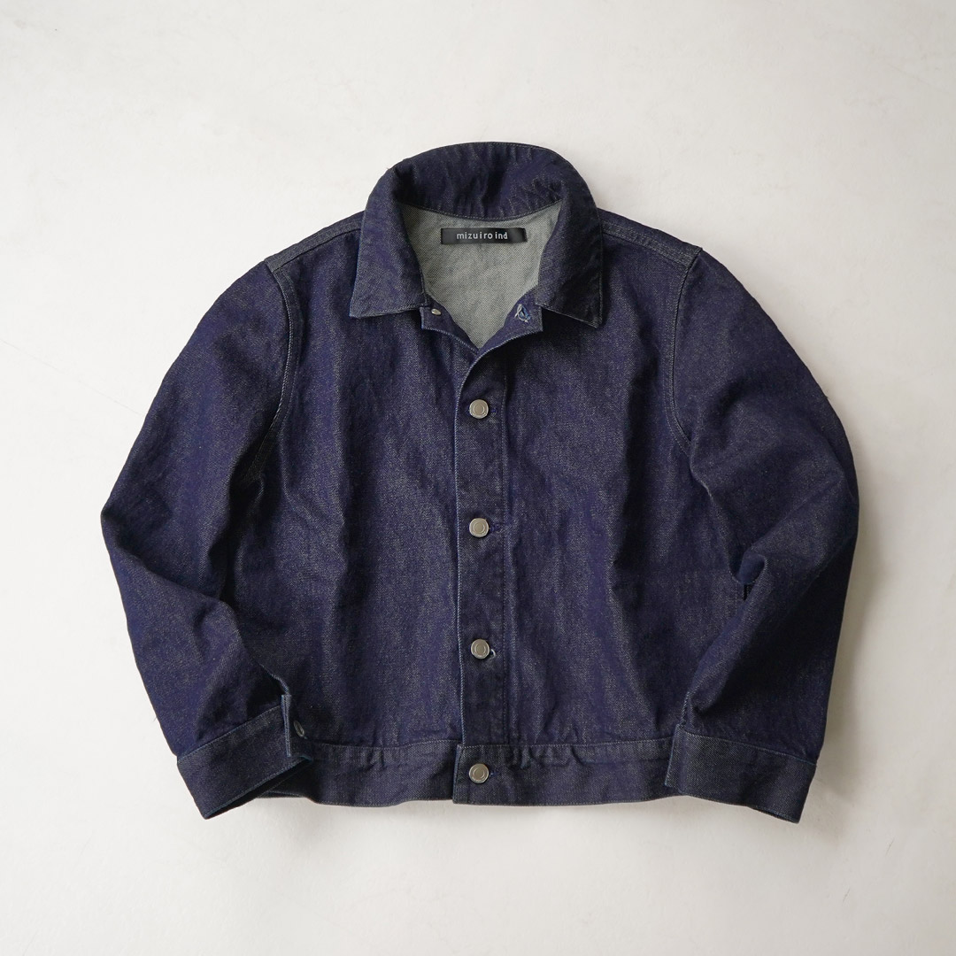 mizuiroind（ミズイロインド） コンパクト デニム ジャケット