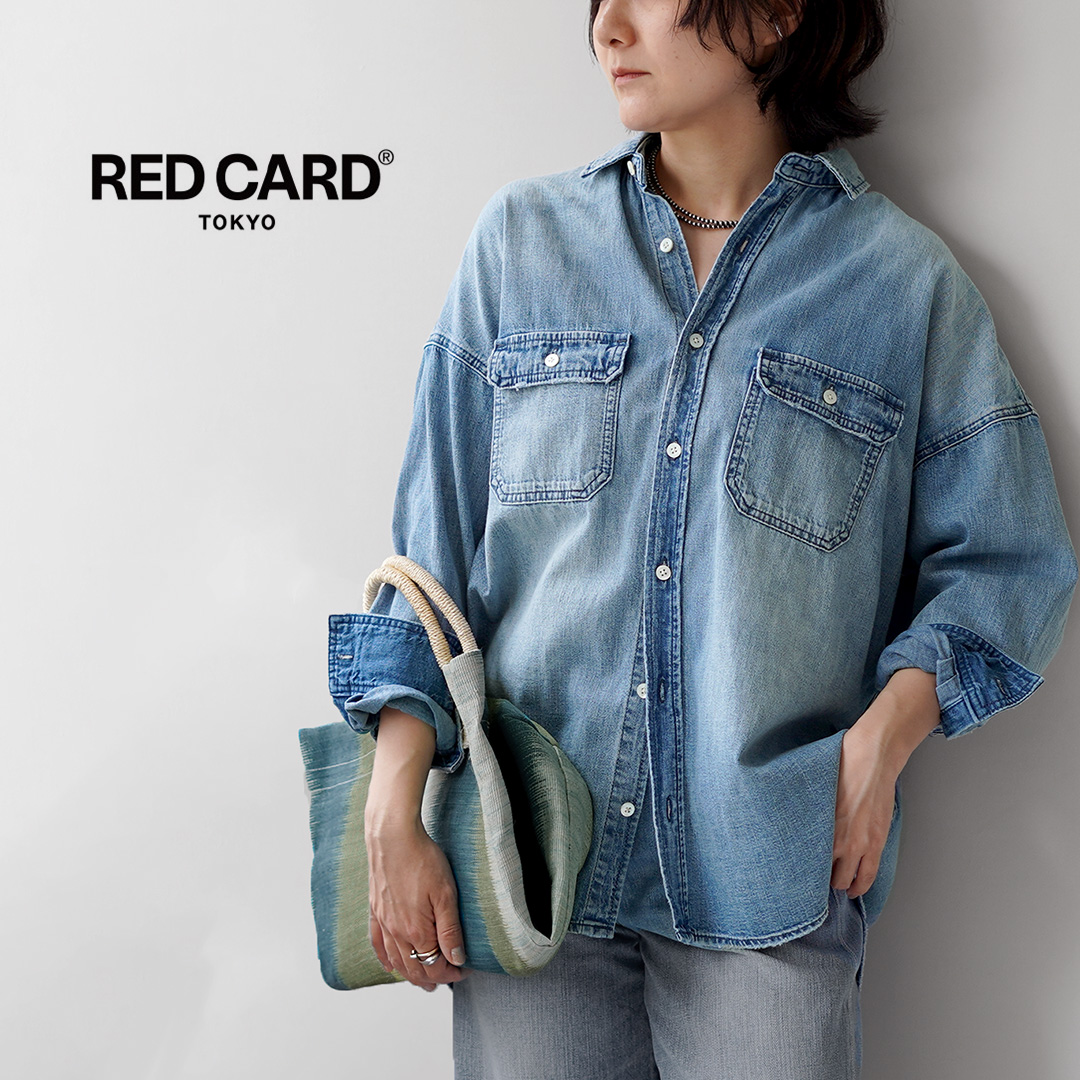 RED CARD�i���b�h�J�[�h�j Relaxy Shirt �f�j�� ���C�h�V���c / ���f�B�[�X ���� �V���c�W���P�b�g