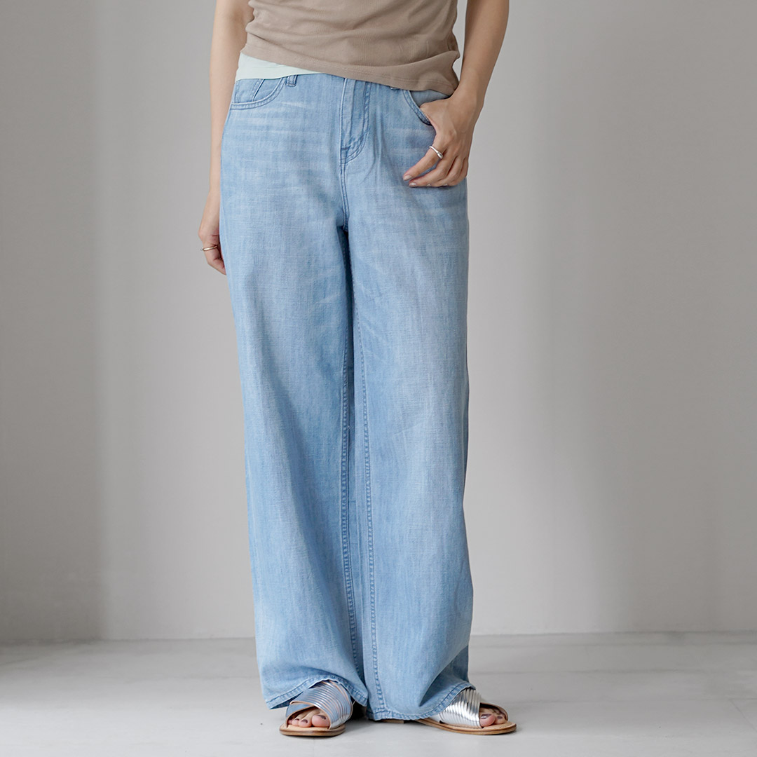 HEALTHY DENIM（ヘルシーデニム） Breezy P.Pepper M-Easy ストレート リネン混デニム ブリージー ピンクペッパー / ジーンズの画像