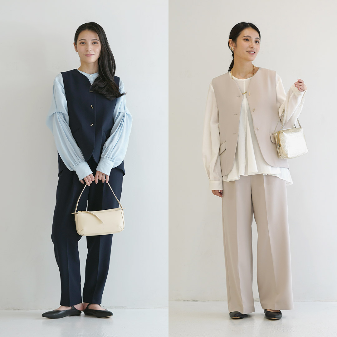 CHIGNON（シニヨン） フレア ベスト / レディース トップス ジレ ノー