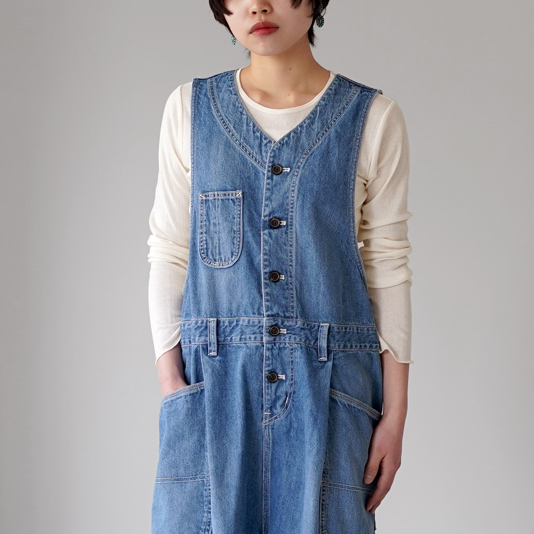 tumugu（ツムグ） 9ozデニム オールインワン / レディース サロペット