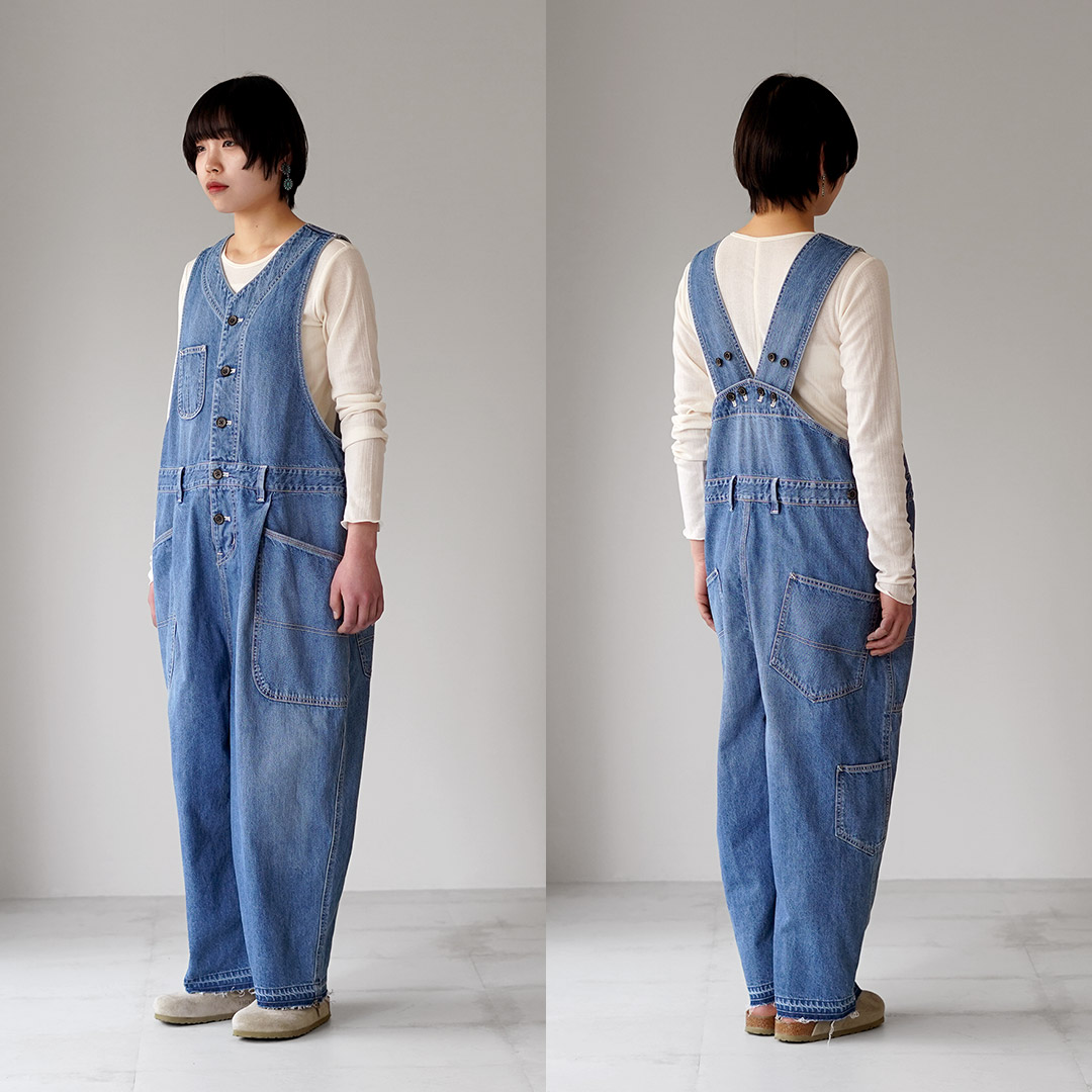 tumugu（ツムグ） 9ozデニム オールインワン / レディース サロペット
