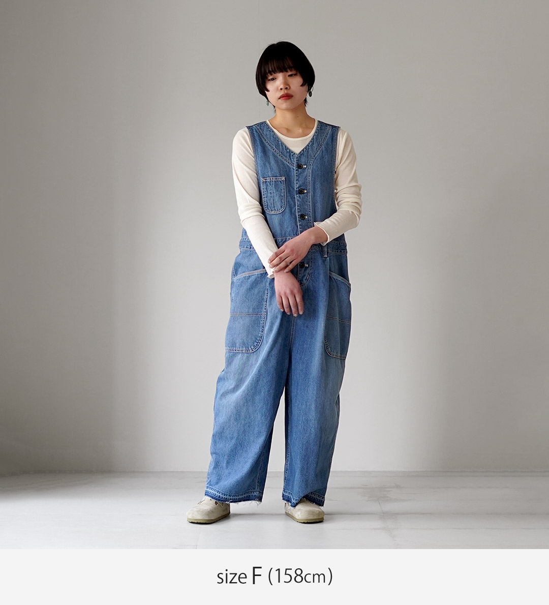 tumugu（ツムグ） 9ozデニム オールインワン / レディース サロペット
