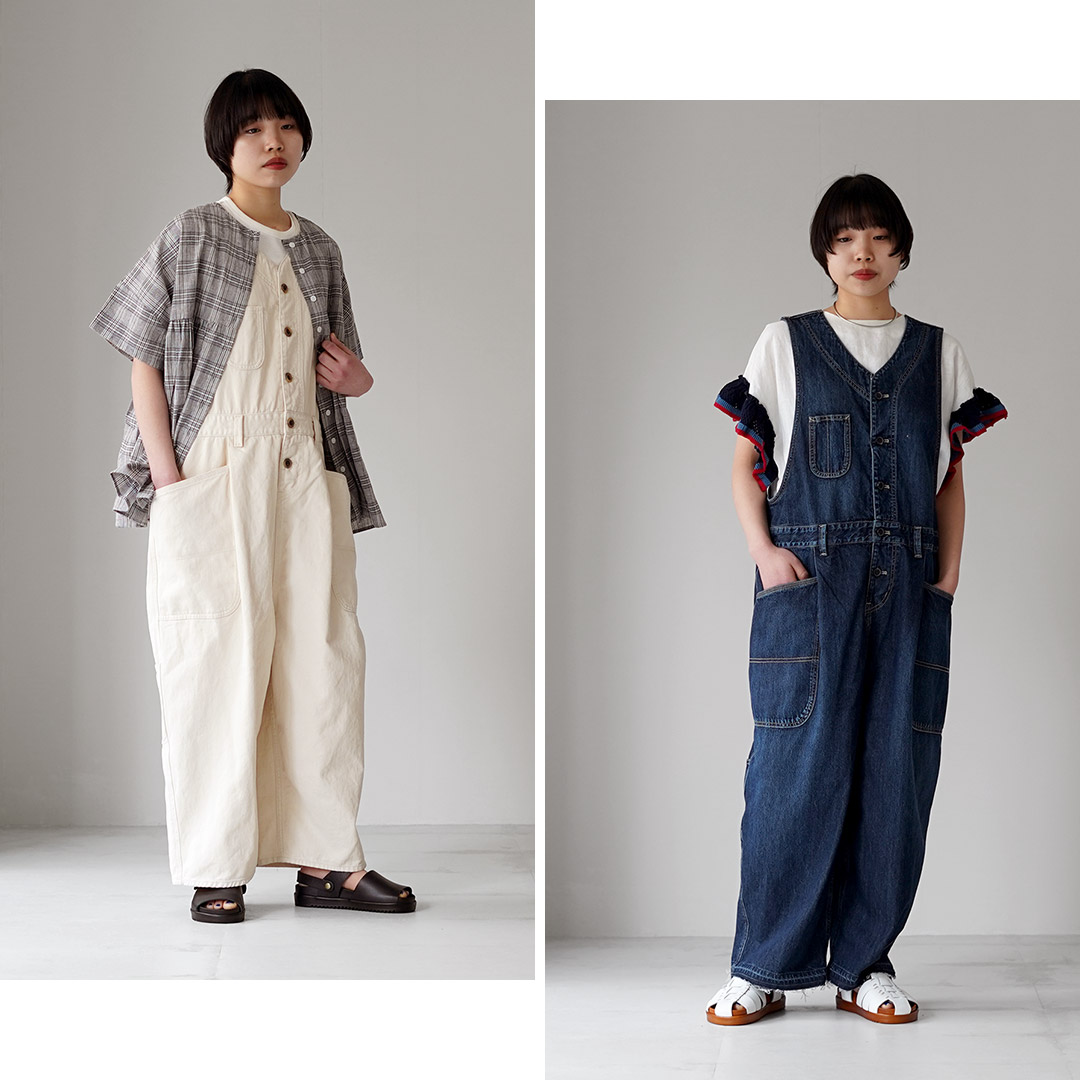 tumugu（ツムグ） 9ozデニム オールインワン / レディース サロペット