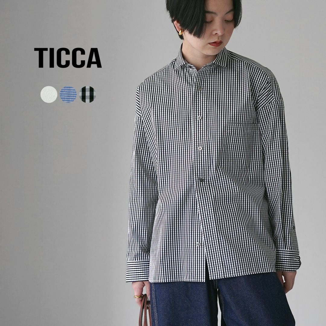 TICCA（ティッカ） スクエア ビッグシャツ 日本製 / レディース