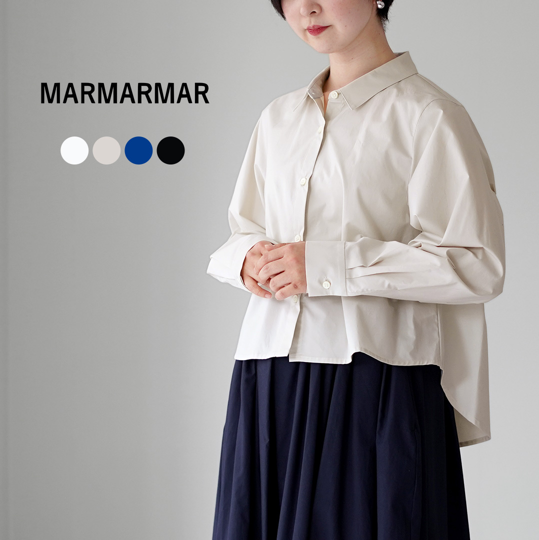 maret マレ ベースボールフリルシャツ MARMARMAR（マーマーマー） ショートバック フリルシャツ 日本製