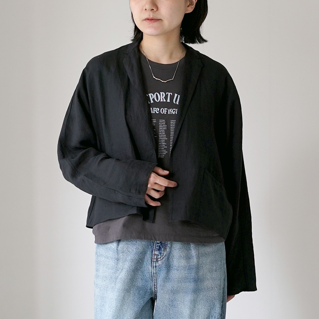 TICCA（ティッカ） リネン シャツジャケット テーラードジャケット