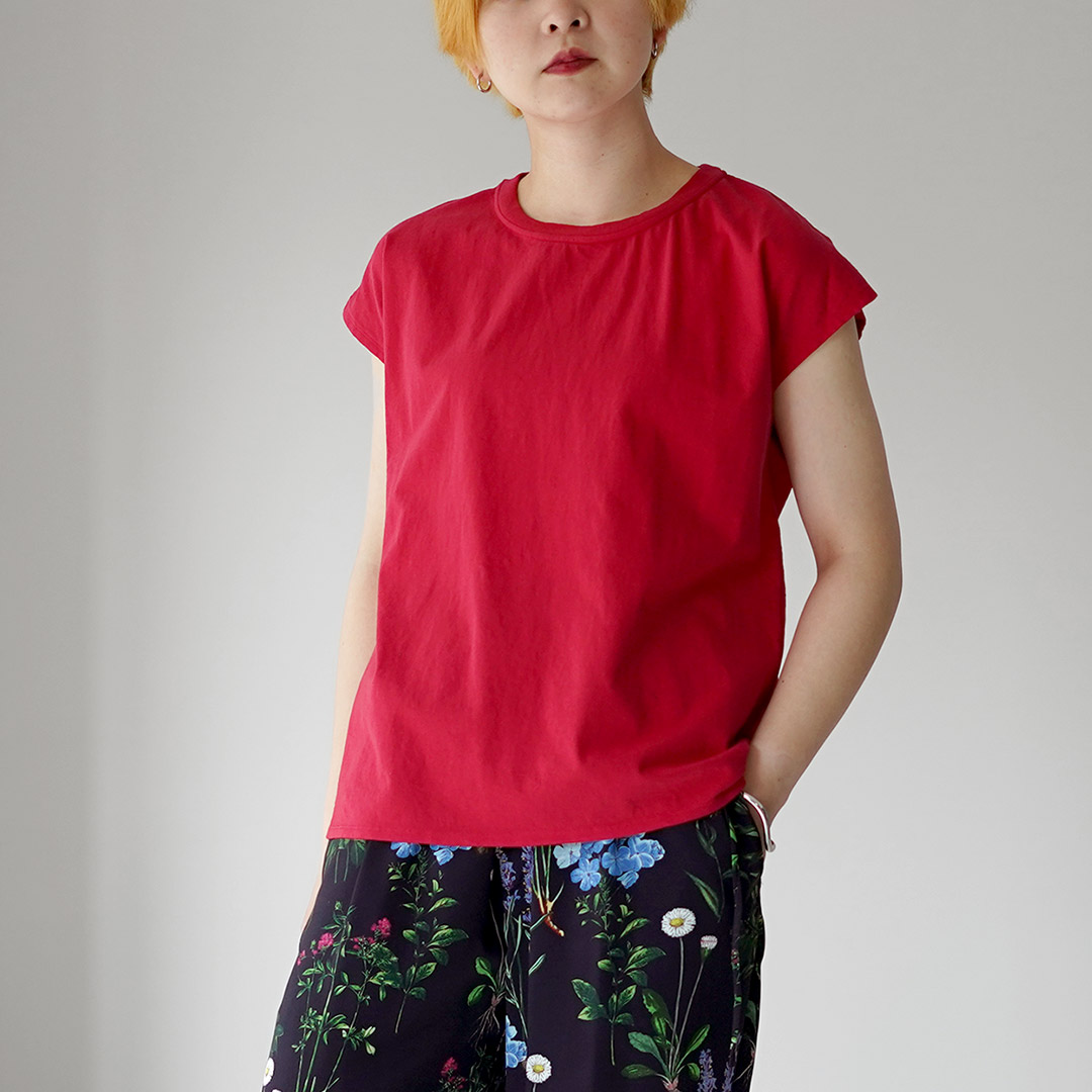 TICCA（ティッカ） エンブロイダリー フレンチTシャツ 日本製