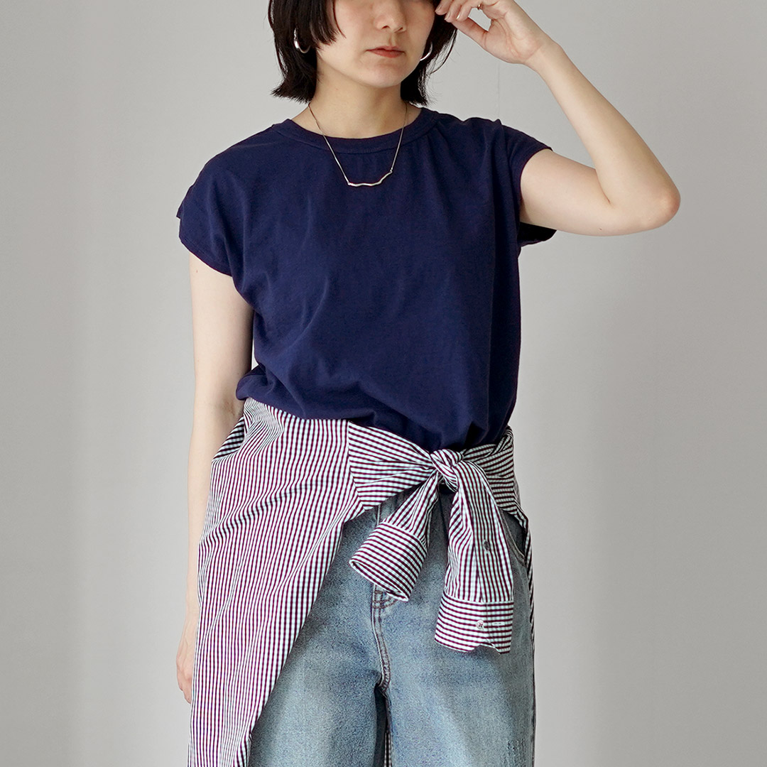 TICCA（ティッカ） エンブロイダリー フレンチTシャツ 日本製 