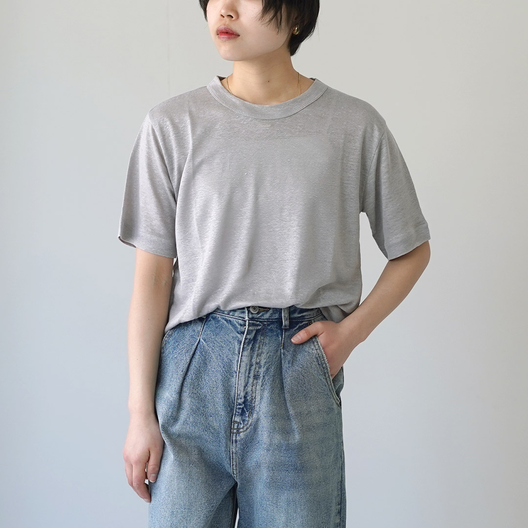 mao made（マオメイド） ベルギーリネン ハーフスリーブ スタンダードT