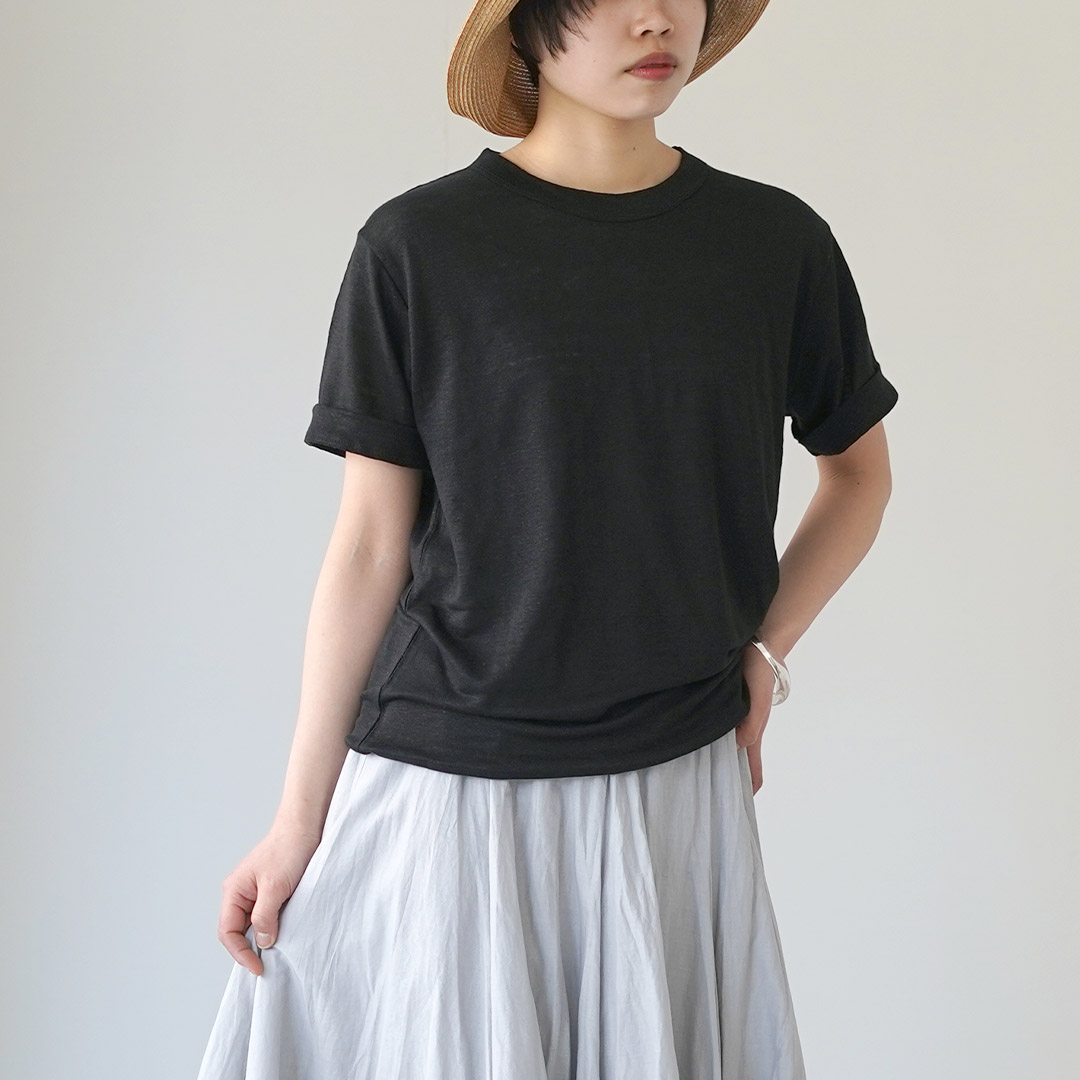 mao made（マオメイド） ベルギーリネン ハーフスリーブ スタンダードT