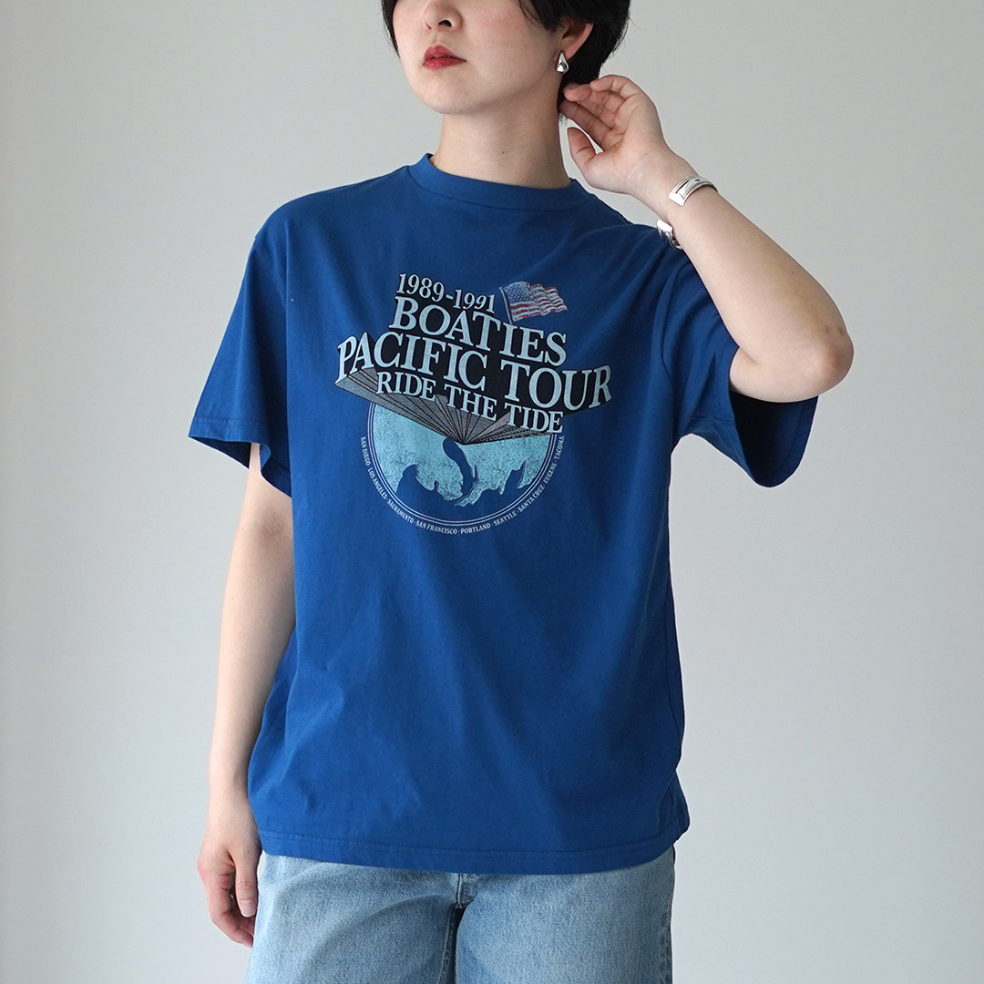SHINZONE（シンゾーン） ボーティーズ ツアー Tシャツ 26MMSCU08 日本製 / レディース 半袖 プリント BOATIES TOUR TEEの画像