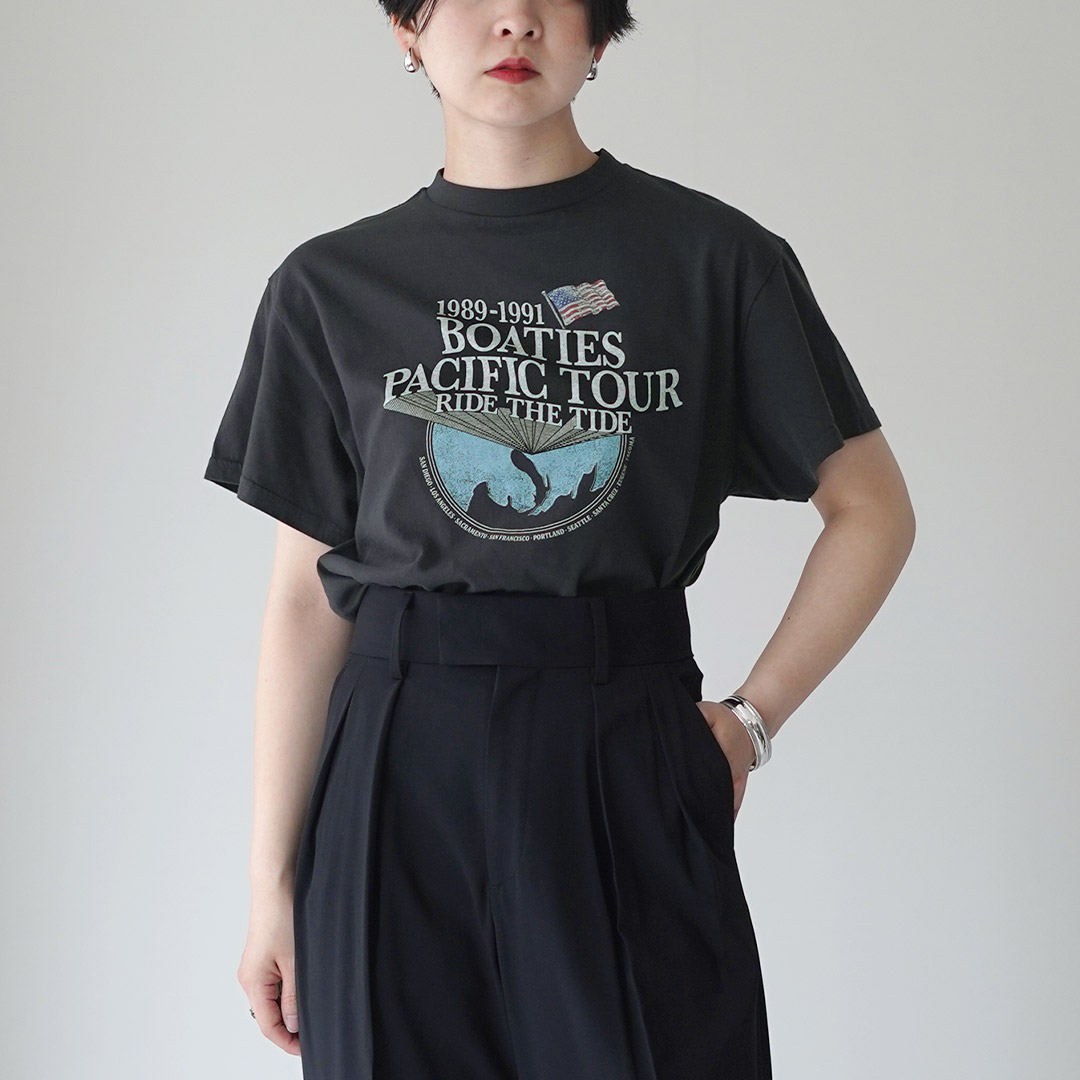 SHINZONE（シンゾーン） ボーティーズ ツアー Tシャツ 26MMSCU08 日本製 / レディース 半袖 プリント BOATIES TOUR TEEの画像