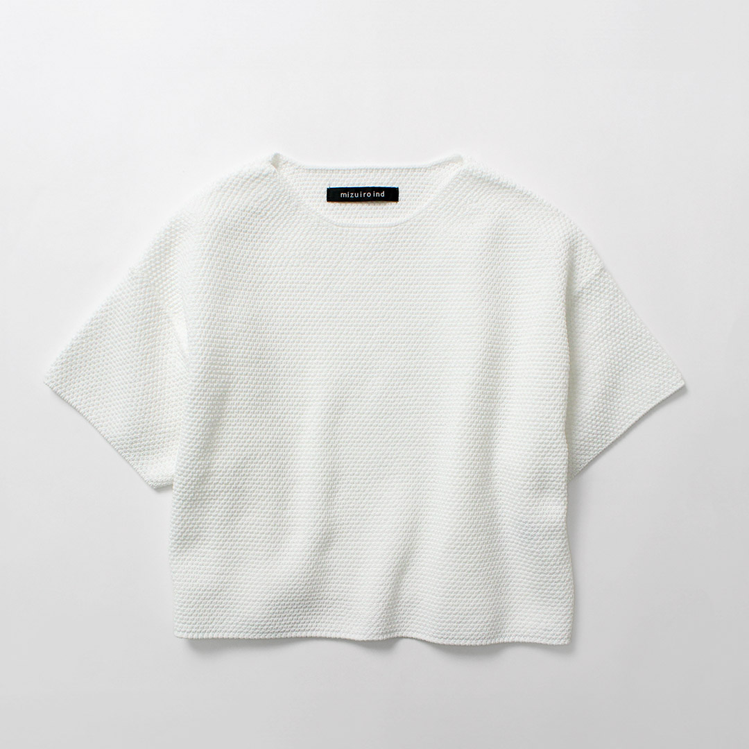 mizuiroind（ミズイロインド） ショートワイド プルオーバー Tシャツ