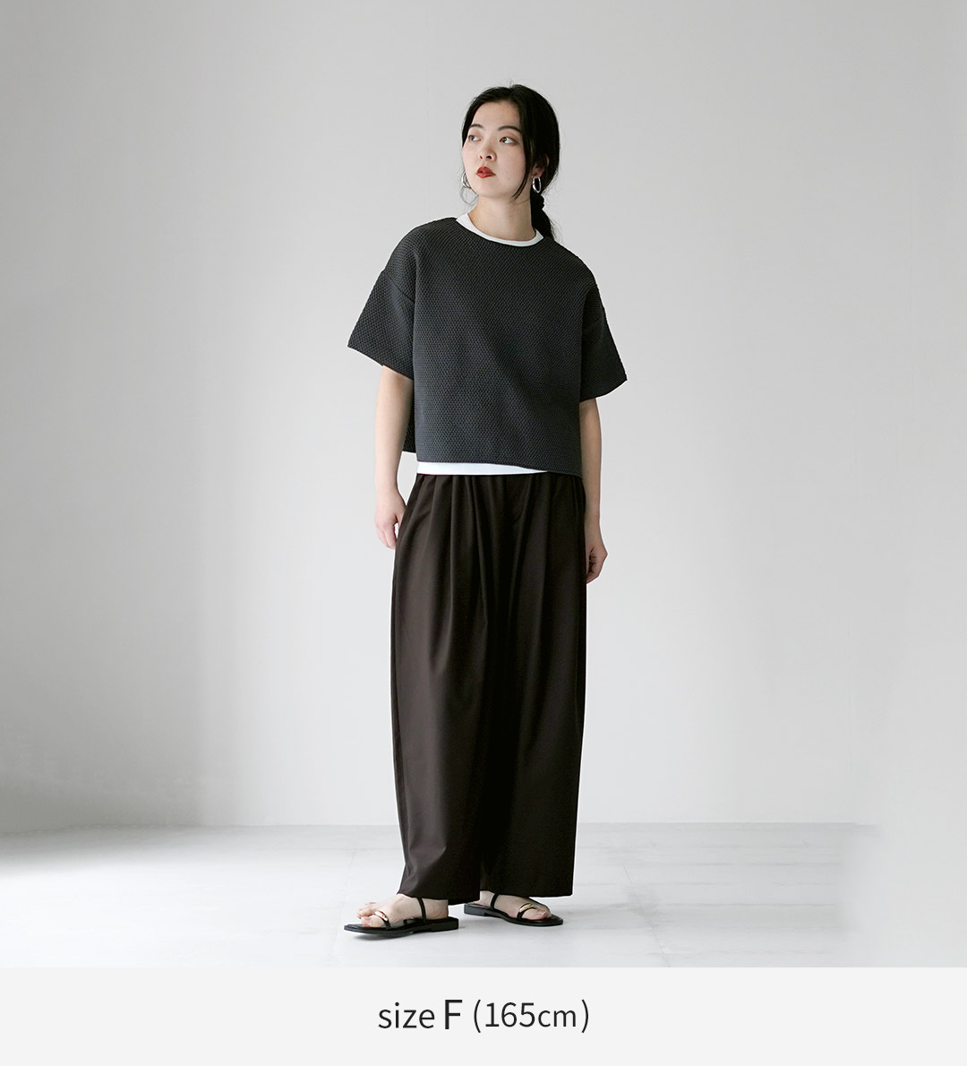 mizuiroind（ミズイロインド） ショートワイド プルオーバー Tシャツ