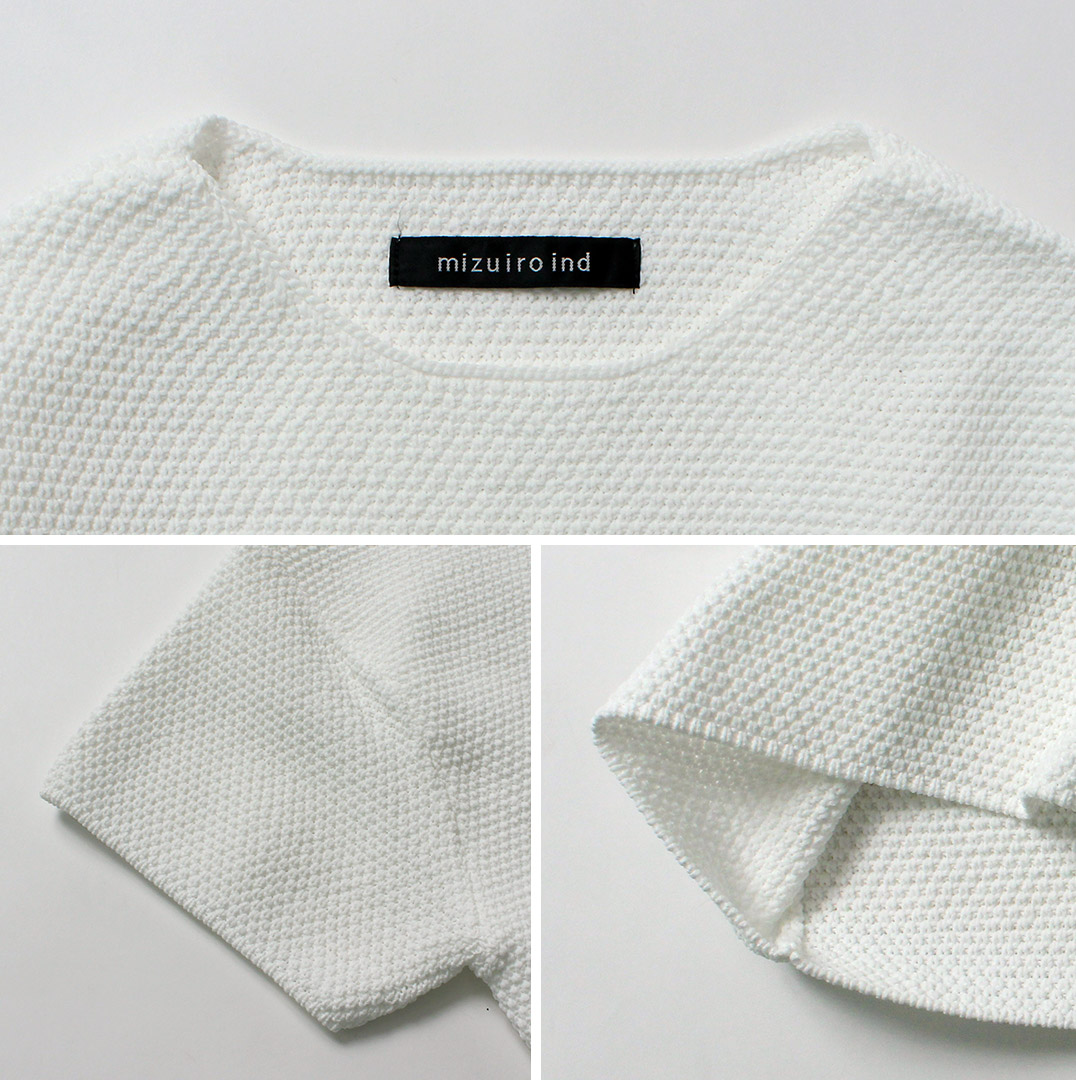 美品ミズイロインド　半袖シャツ mizuiroind（ミズイロインド） ショートワイド プルオーバー Tシャツ