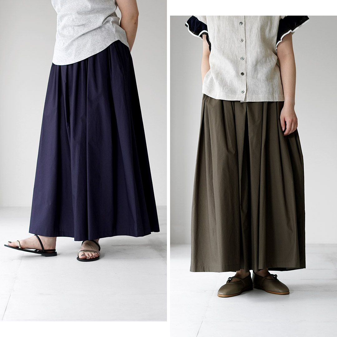 mizuiro ind（ミズイロインド） ボリュームフレア パンツ 日本製