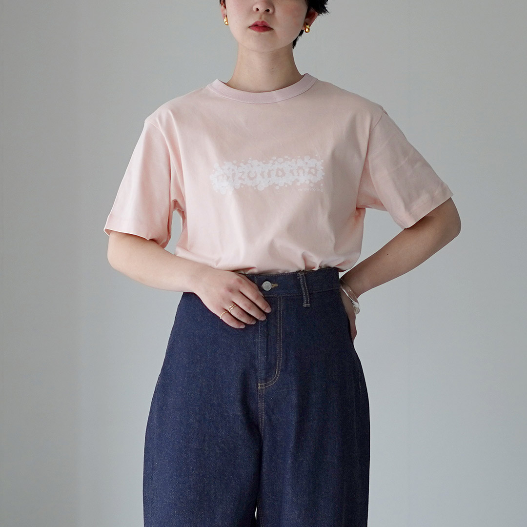 mizuiroind（ミズイロインド） ドットプリント Tシャツ 日本製