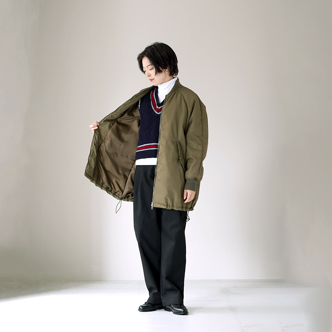 TICCA（ティッカ） ミドル MA-1 日本製 / レディース 中綿 コート