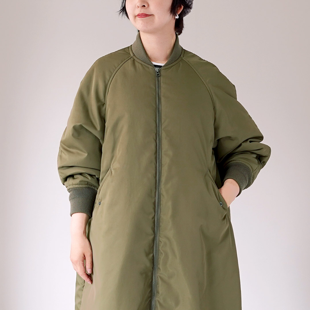 TICCA（ティッカ） ロング MA-1 日本製 / レディース コート 中綿