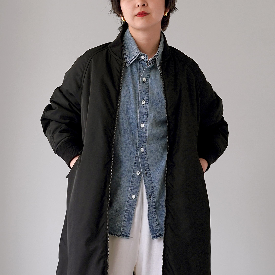 TICCA（ティッカ） ロング MA-1 日本製 / レディース コート 中綿