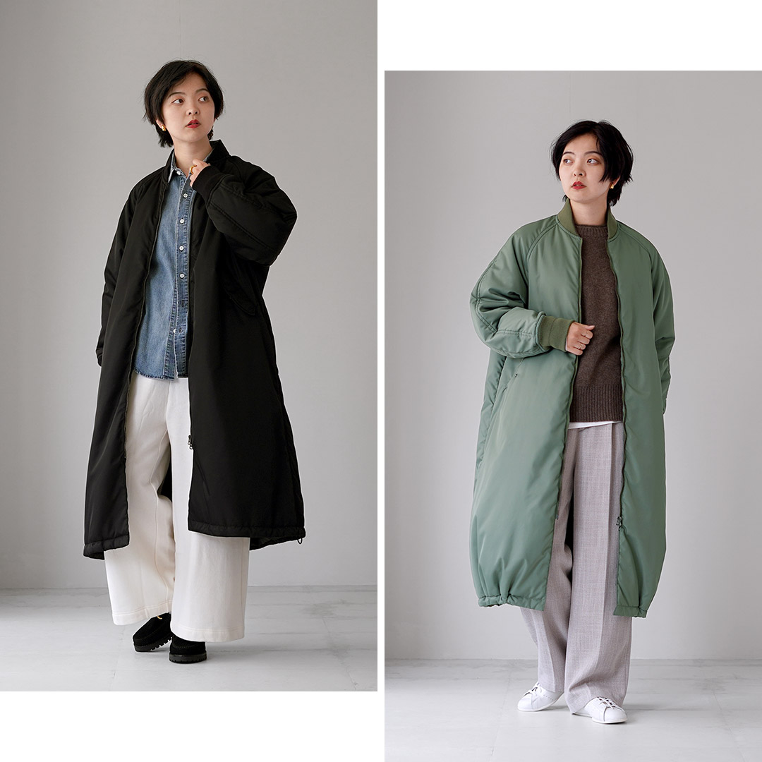 TICCA（ティッカ） ロング MA-1 日本製 / レディース コート 中綿