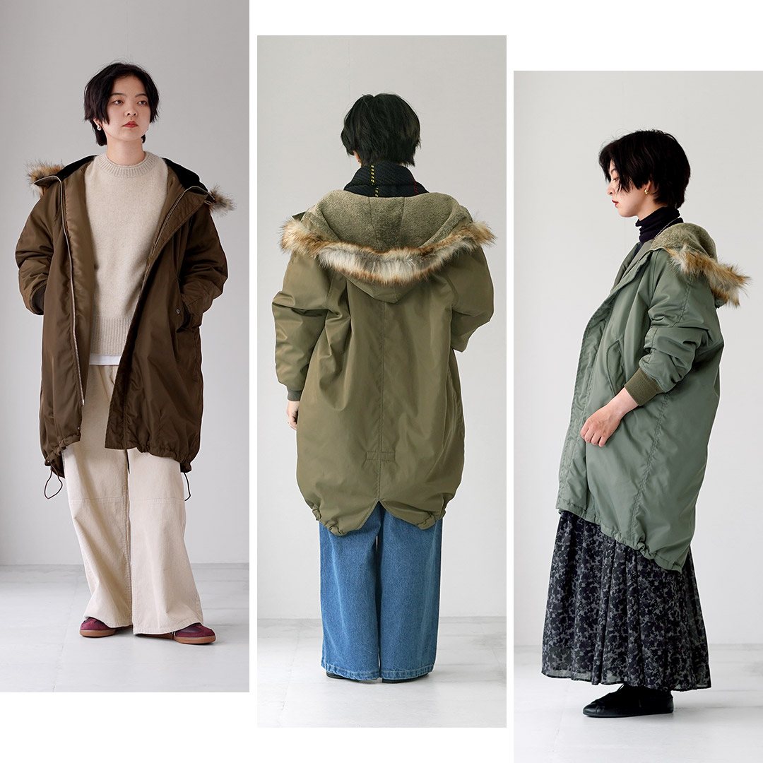 TICCA（ティッカ） モッズコート 日本製 / レディース 中綿 ミドル