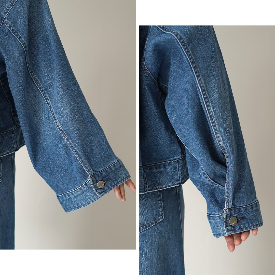 Healthy denim（ヘルシーデニム） Latte ワイドデニムジャケット