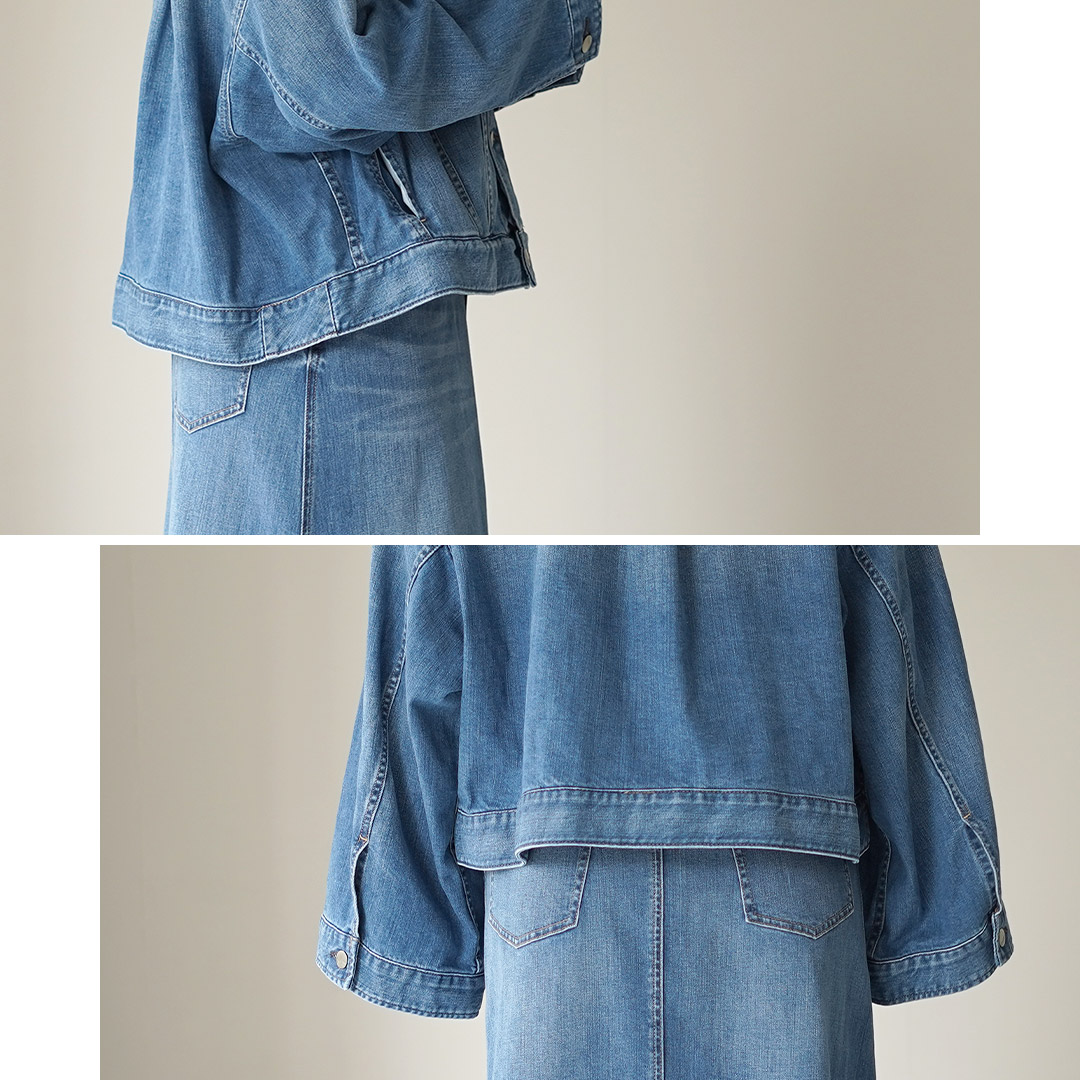Healthy denim（ヘルシーデニム） Latte ワイドデニムジャケット
