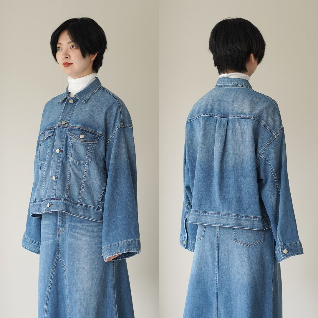 Healthy denim（ヘルシーデニム） Latte ワイドデニムジャケット