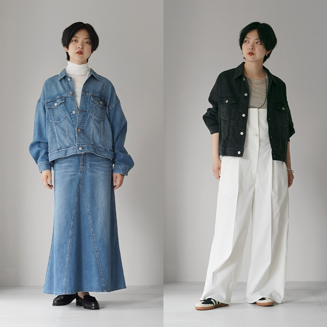 Healthy denim（ヘルシーデニム） Latte ワイドデニムジャケット