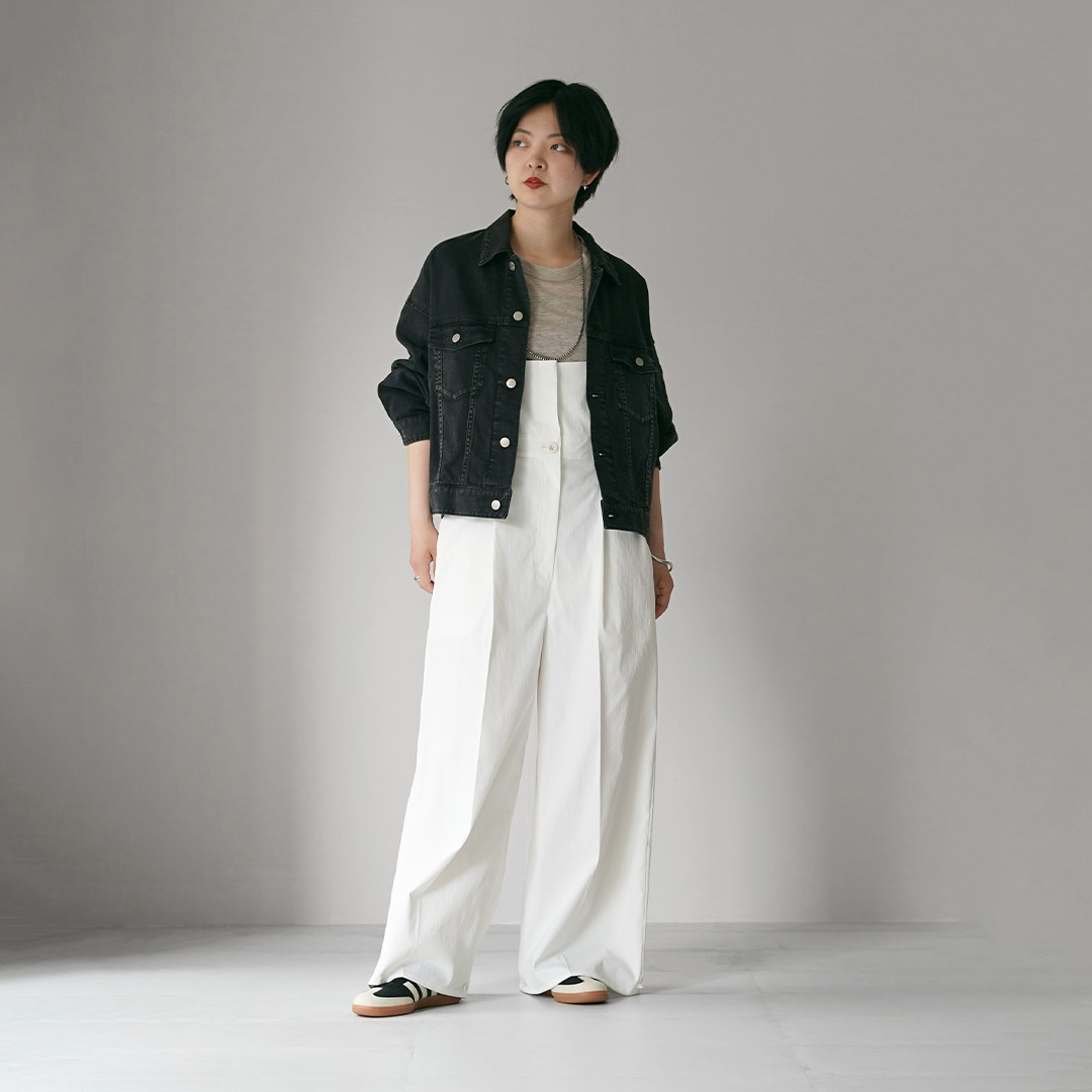 Healthy denim（ヘルシーデニム） Latte ワイドデニムジャケット