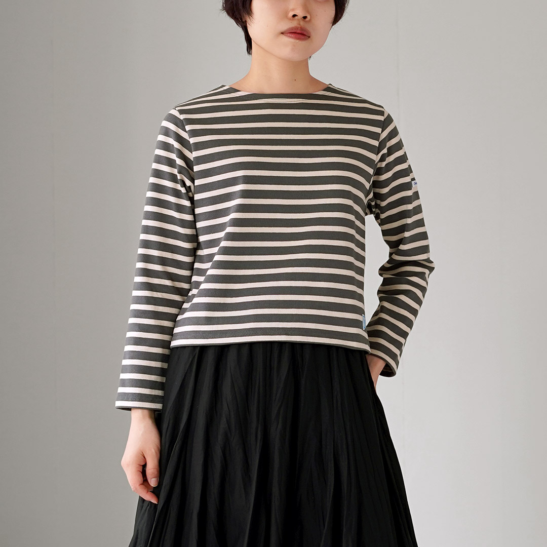 ORCIVAL（オーシバル） ＃B611 クルーネック クロップド ロング
