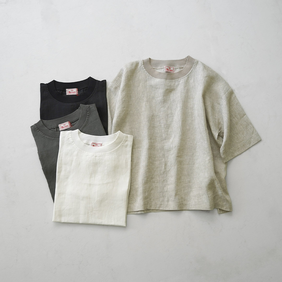 mao made（マオメイド） リネン Tシャツ / レディース 半袖 : GochI by