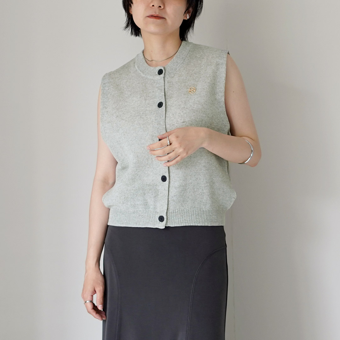 YENN YENN（イェン） リネン シアーベスト / レディース サマーニット 