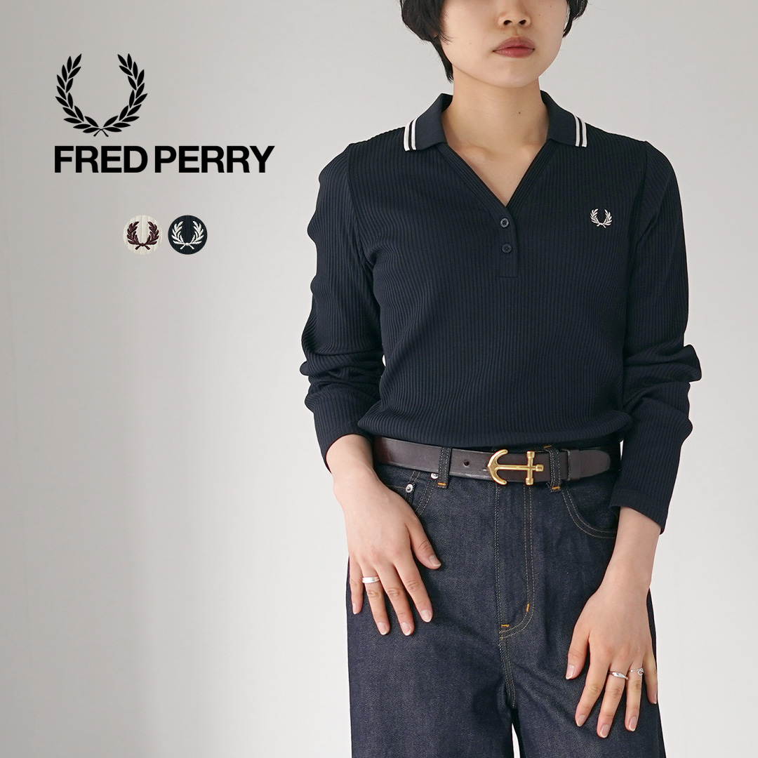 FRED PERRY（フレッドペリー） G3164 リブニット ポロシャツ TWIN