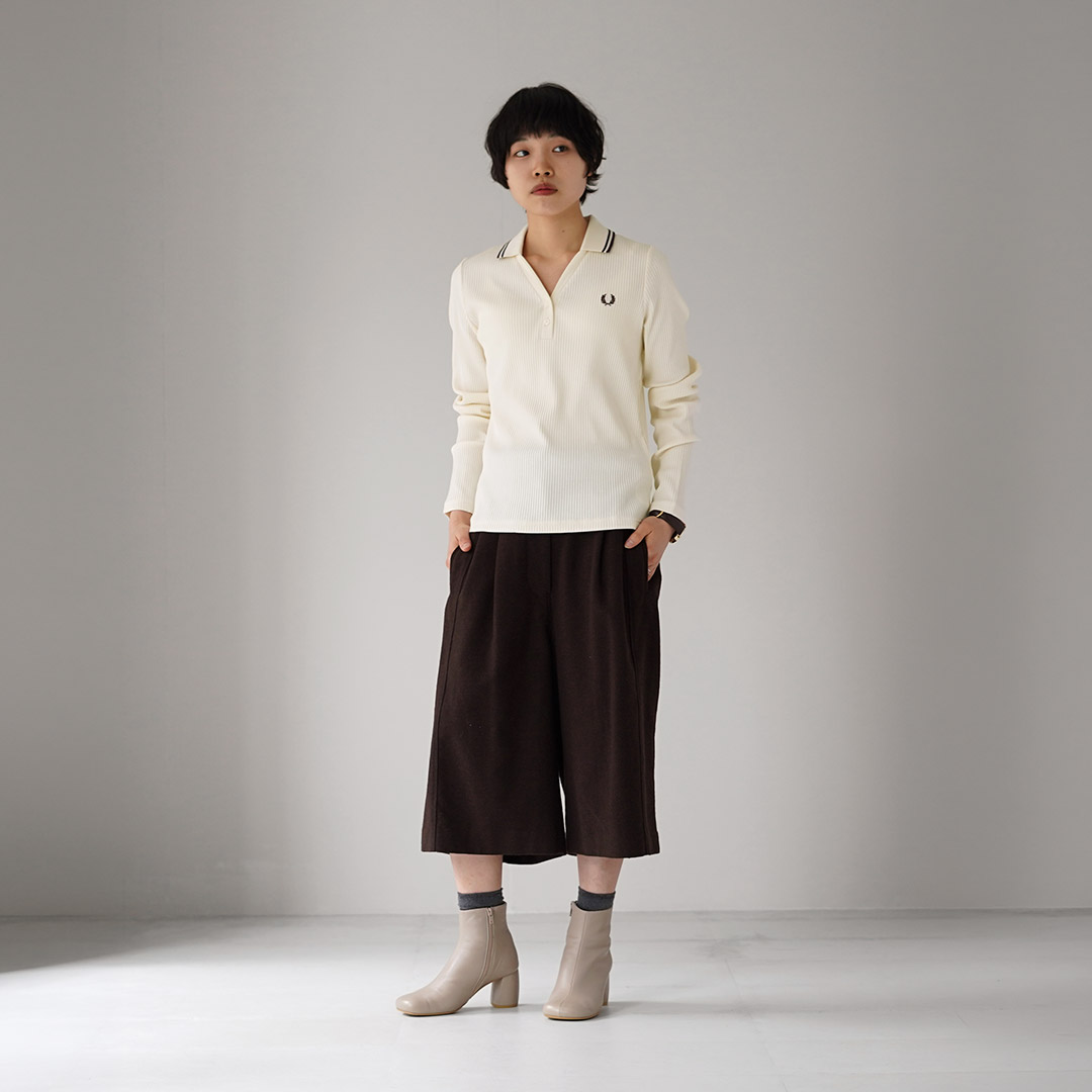 FRED PERRY（フレッドペリー） G3164 リブニット ポロシャツ TWIN