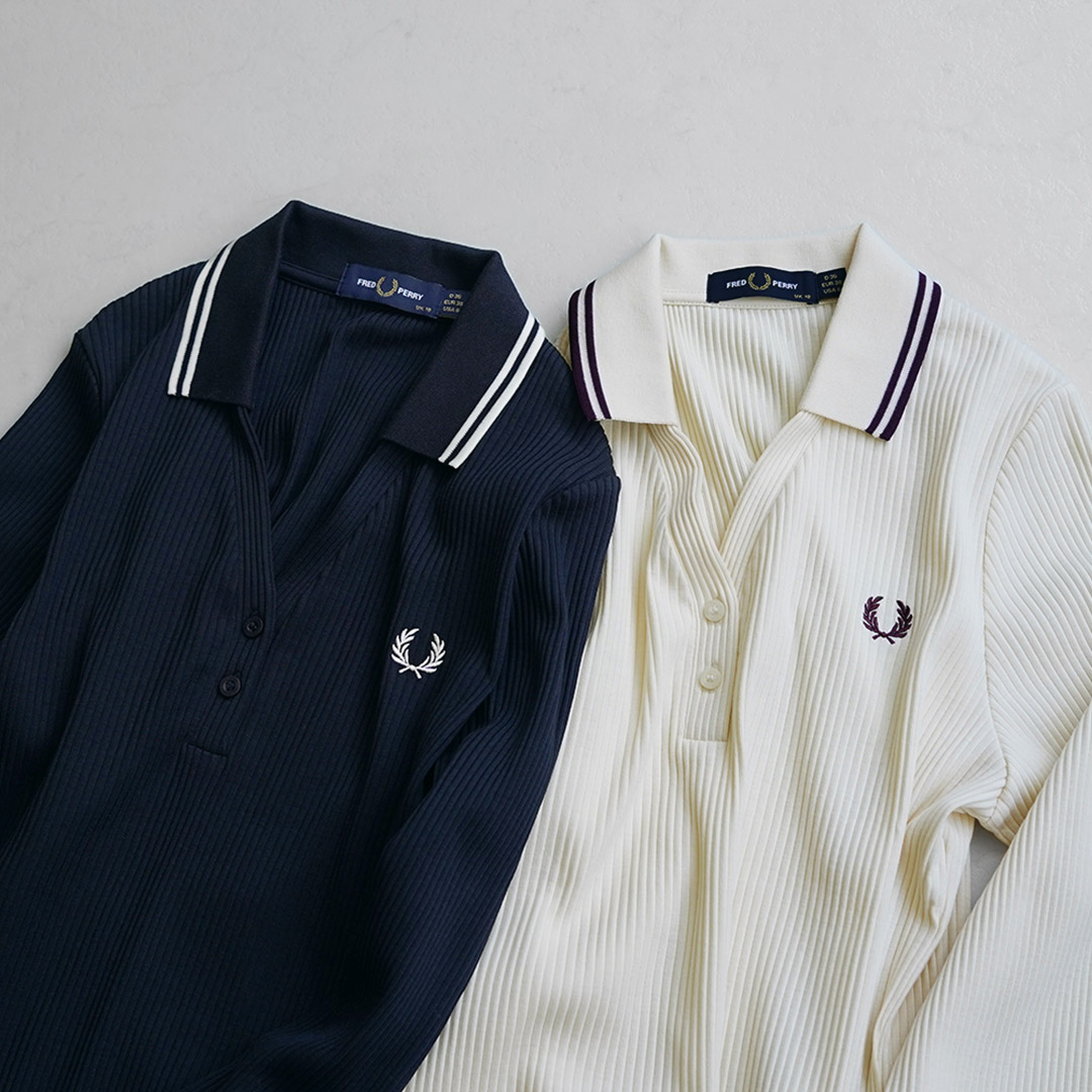 FRED PERRY（フレッドペリー） G3164 リブニット ポロシャツ TWIN