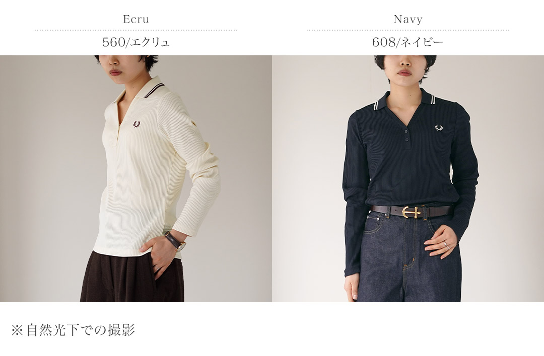 FRED PERRY（フレッドペリー） G3164 リブニット ポロシャツ TWIN