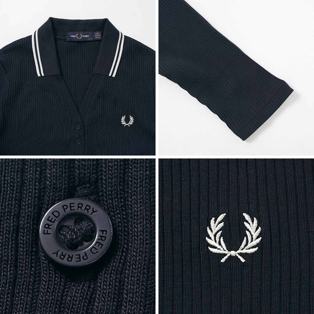 FRED PERRY（フレッドペリー） G3164 リブニット ポロシャツ TWIN