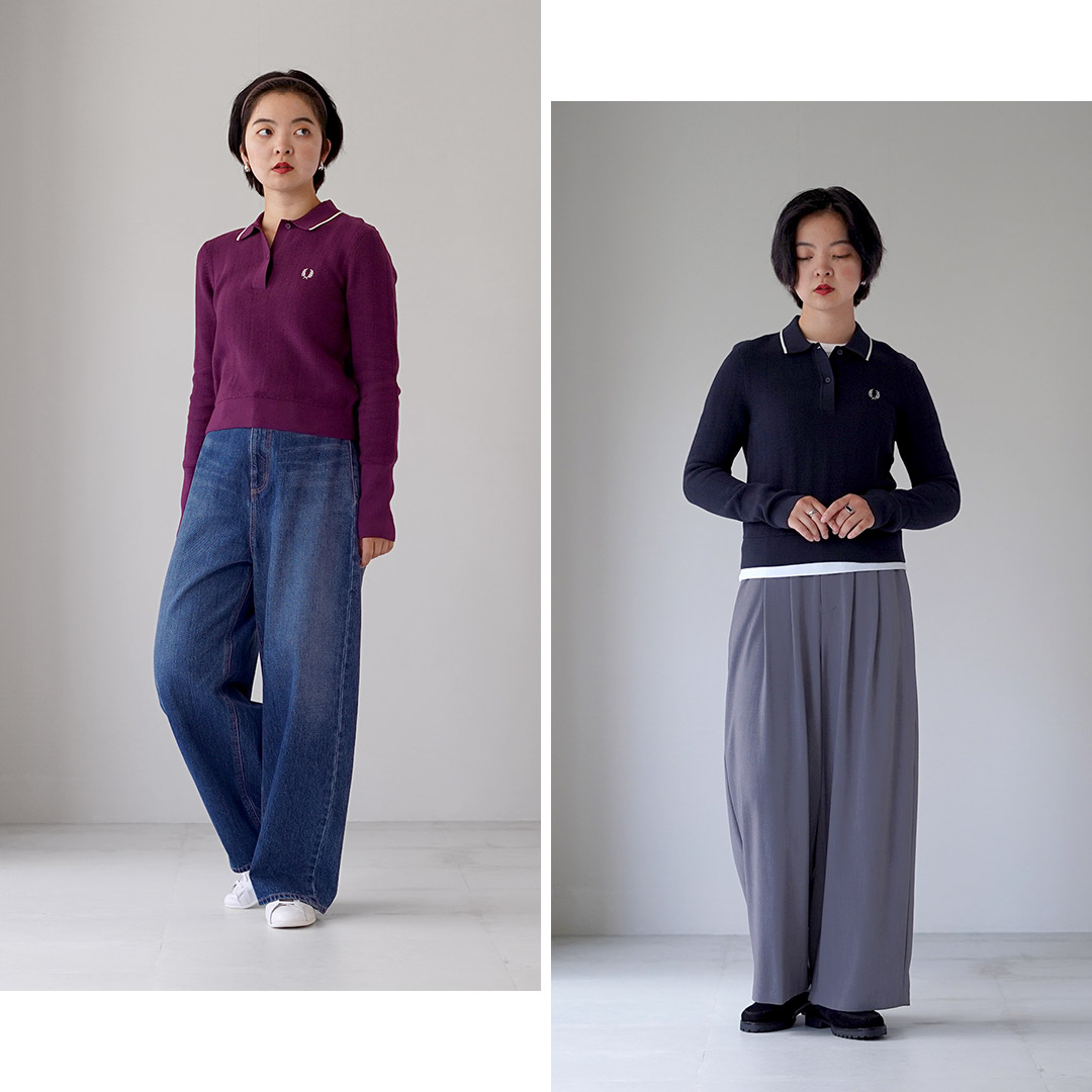 FRED PERRY（フレッドペリー） K3126 テクスチャード ニット