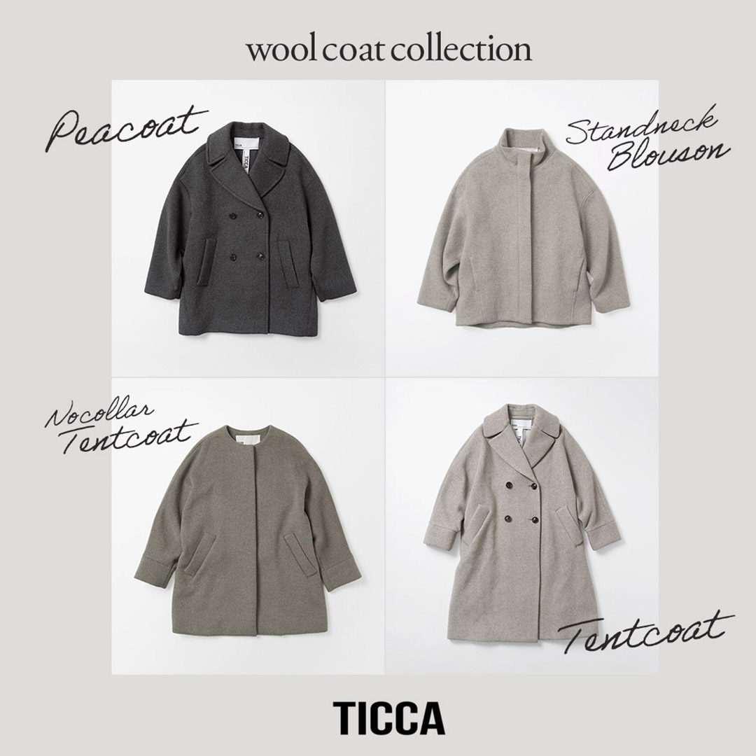 TICCA（ティッカ） テントコート 日本製 / レディース ピーコート P
