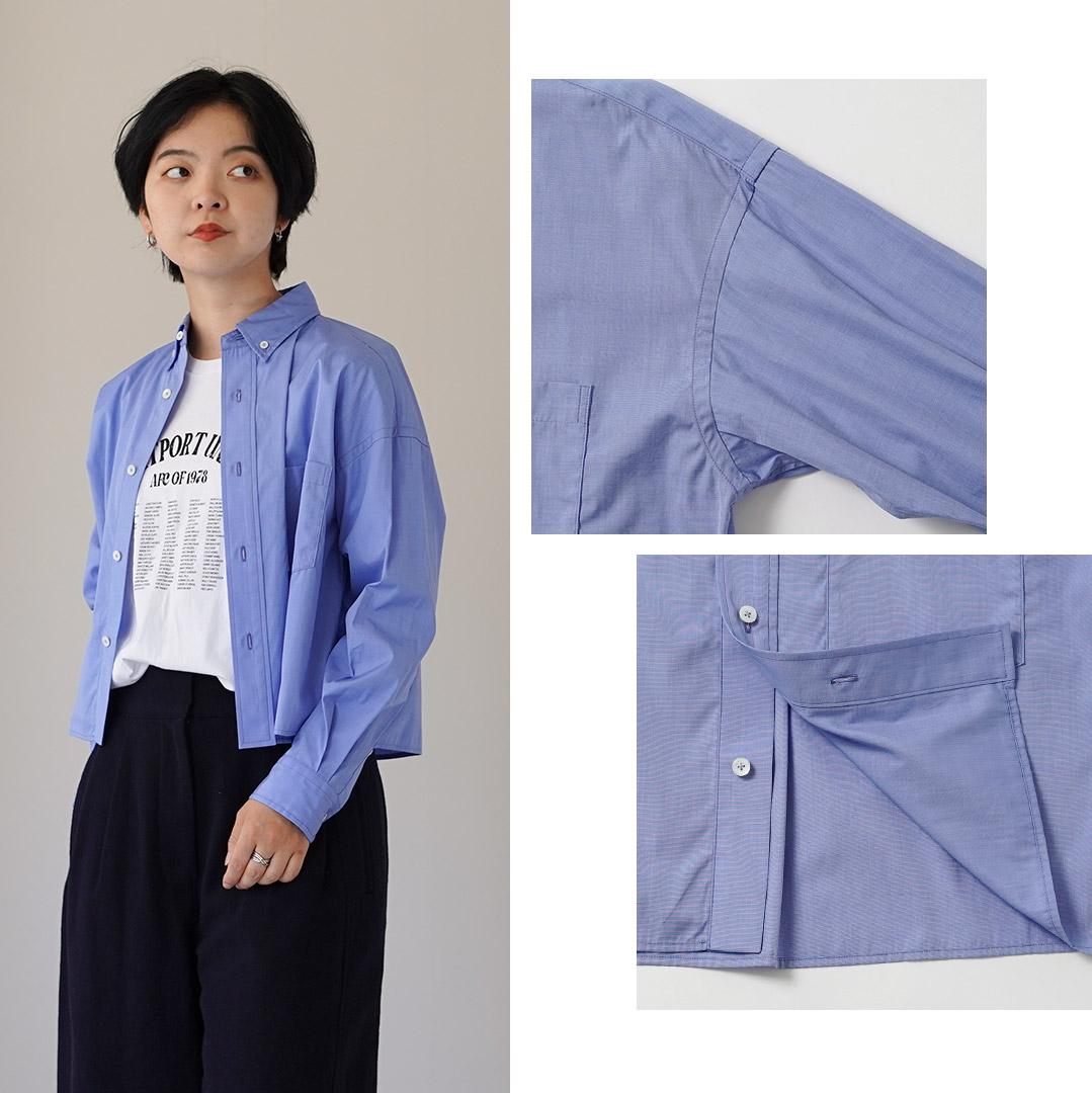 TICCA（ティッカ） B.D.シャツ 日本製 / レディース ショート 長袖