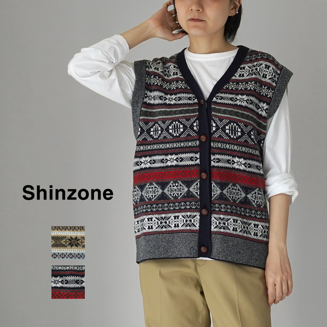 Shinzone（シンゾーン） フェアアイル ニット ベスト 26AMSNI08